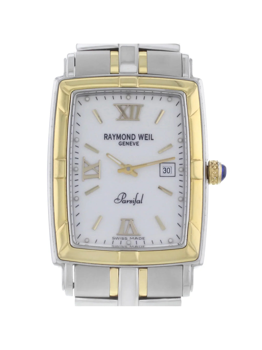 Parsifal 9340-SizeTG-00307 Sizeteel & Gold Quartz Men's Watch