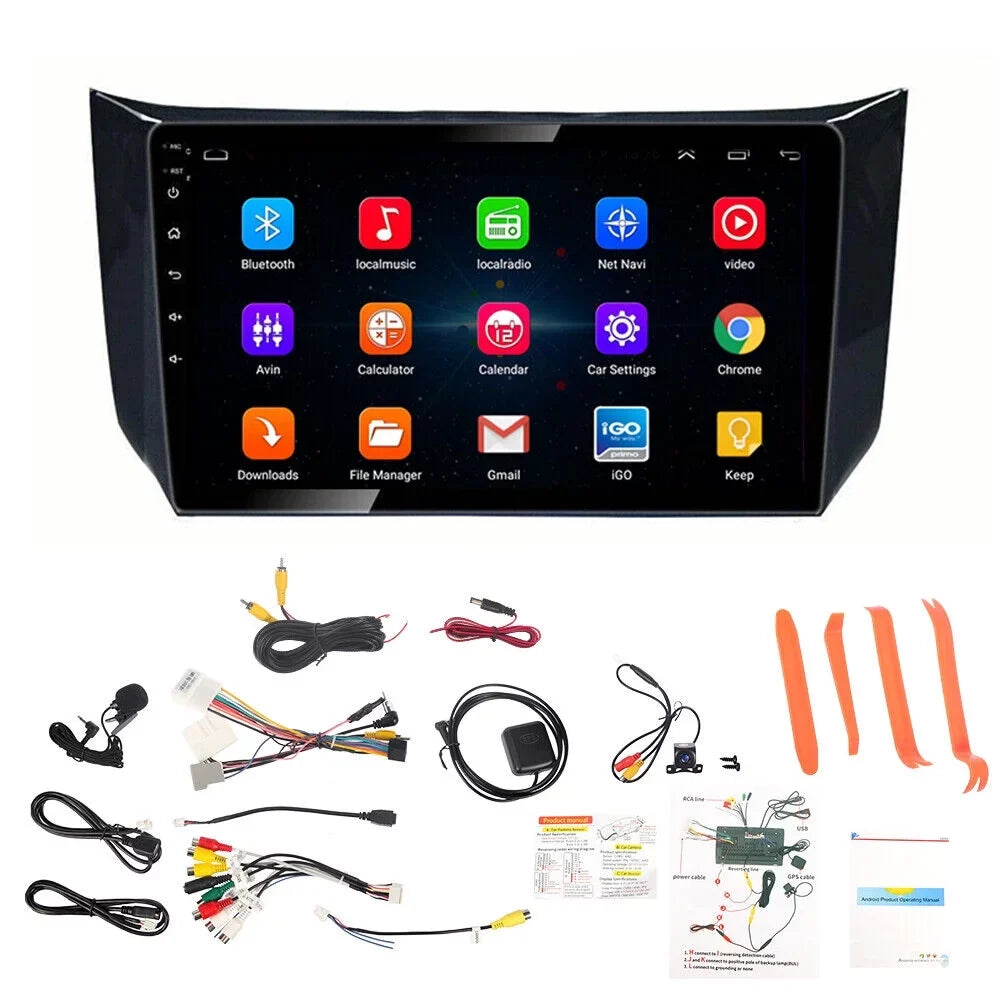 Onemayship Android Navigator for Nissan Sizeentra Sizeylphy - 2+32GB with Carplay, HD Camera, Microphone & Tool Kit 2012-18