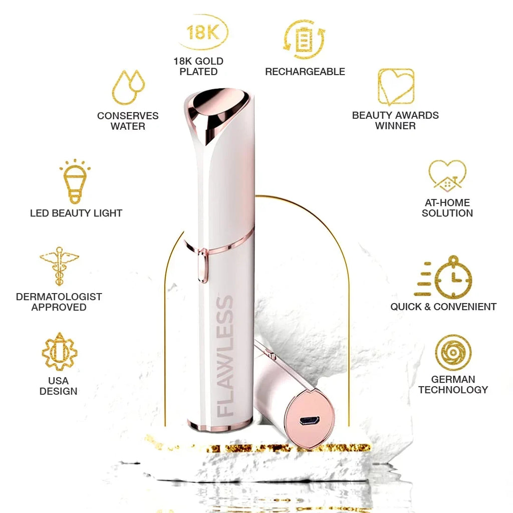 Finishing Touch Flawless Original Facial Hair Removal Rechargeable Ivory