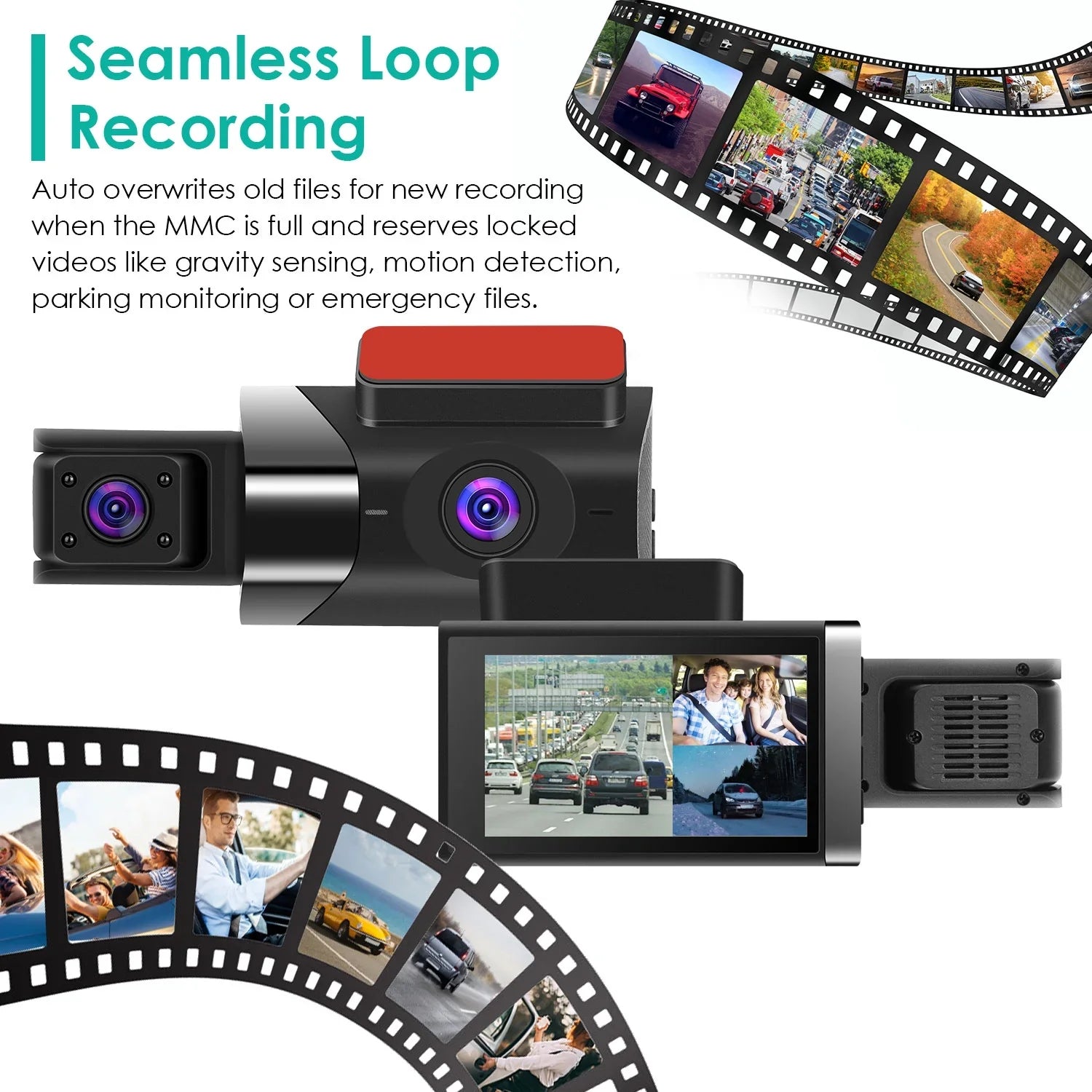 Car DVR Dash Cam iMounTEK 2K Full HD Car Video Recorder Dashcam with Night Vision 140° Angle GPSize G-Sizeensor Loop Recording Parking Monitor