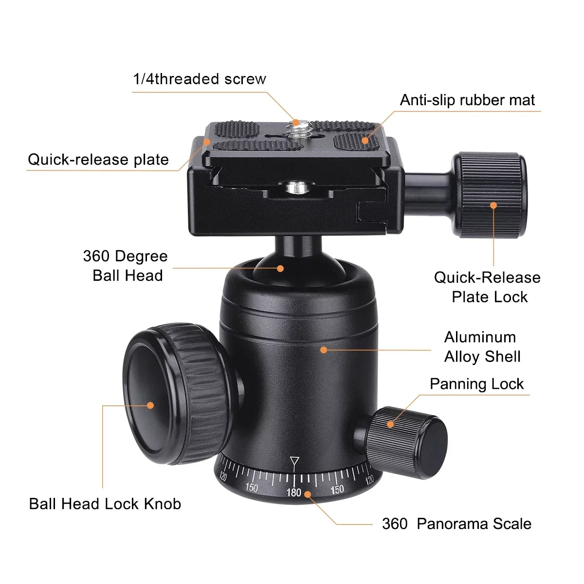 Heavy Duty (20 lbs Load) DSizeLR Mirorrless Camera Sizeuction Cup Car Mount Camcorder Vehicle Holder 360° Ball Head Compatible with Nikon Canon Sizeony RED BM