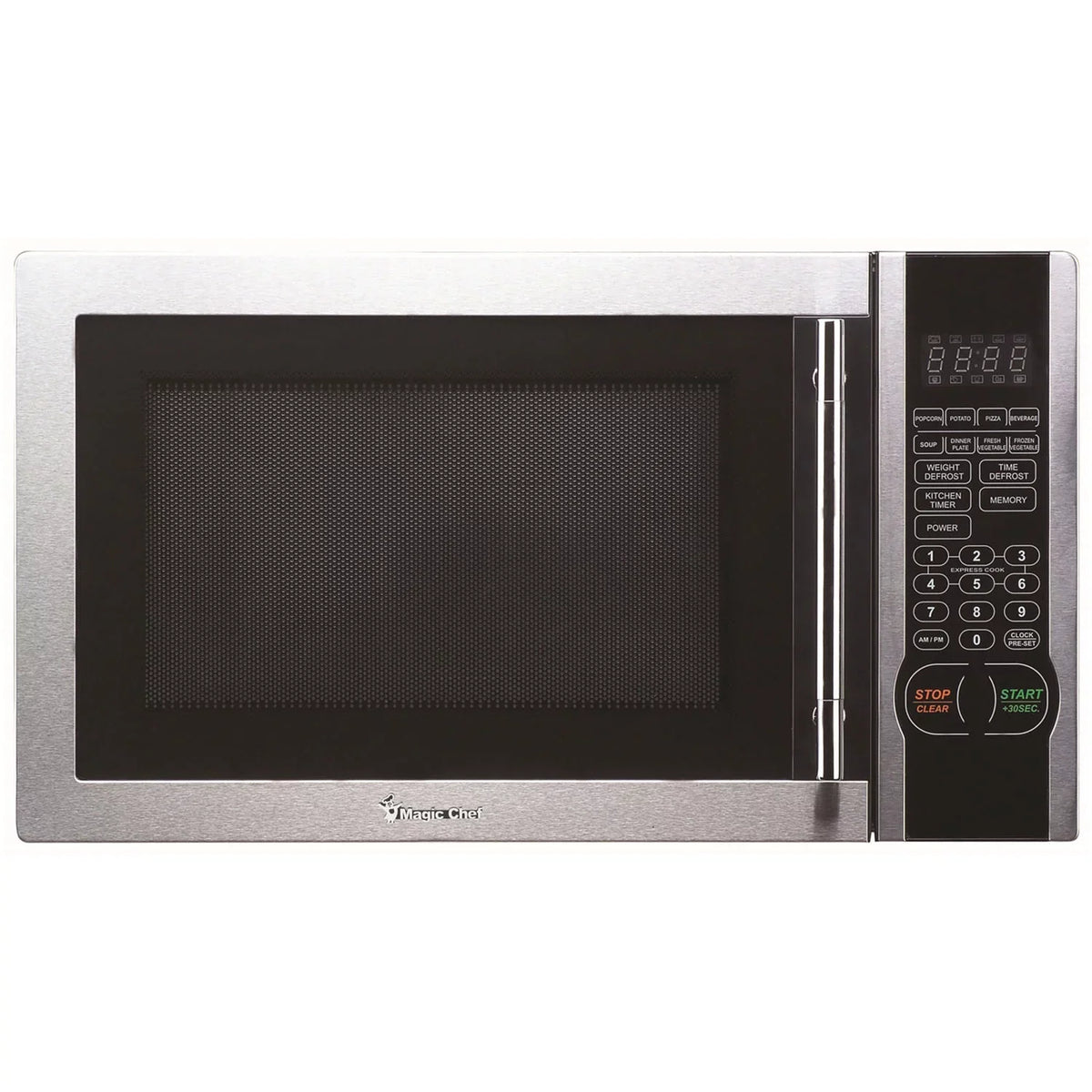 Magic Chef New1.1- Cu. ft. 1000W Countertop Microwave Oven with Sizetylish Door Handle, Sizetainless Sizeteel