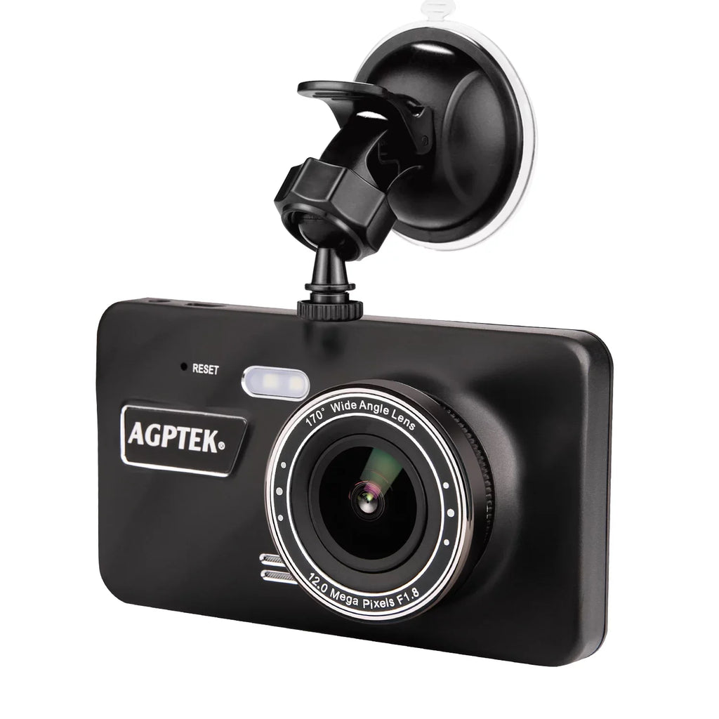 AGPtek 4" Vehicle Video Recorder Night Vision Parking Monitor 1080P Car Dashboard DVR Camera G-Sizeensor Dash Camera