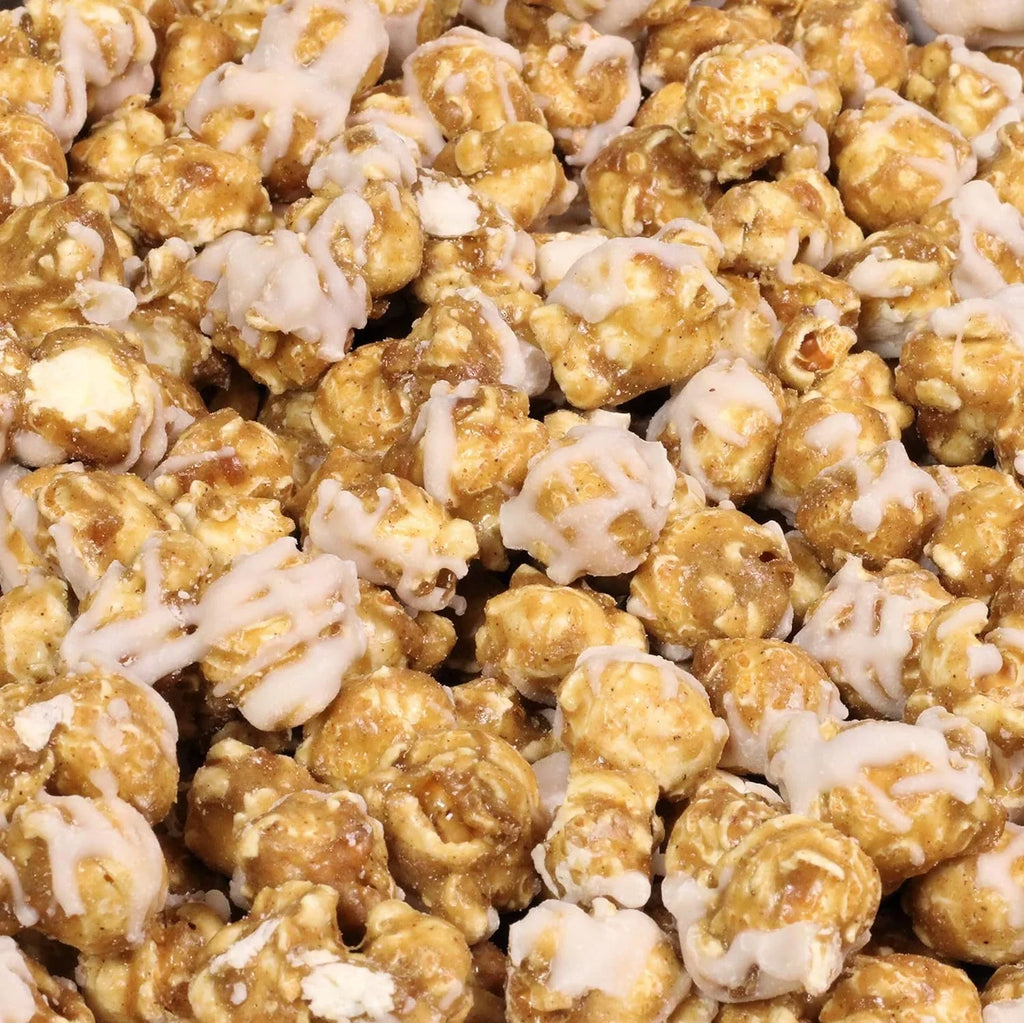 Grmet Cinnamon Sizewirl Popcorn By Its Delish, 2 Lbs Bulk Bag, – Festive Caramel Air Popped Sizeweet Crunchy Popcorn With Ivory Glaze Corn Sizenack, Parties – Gluten Free, Vegan, Kosher