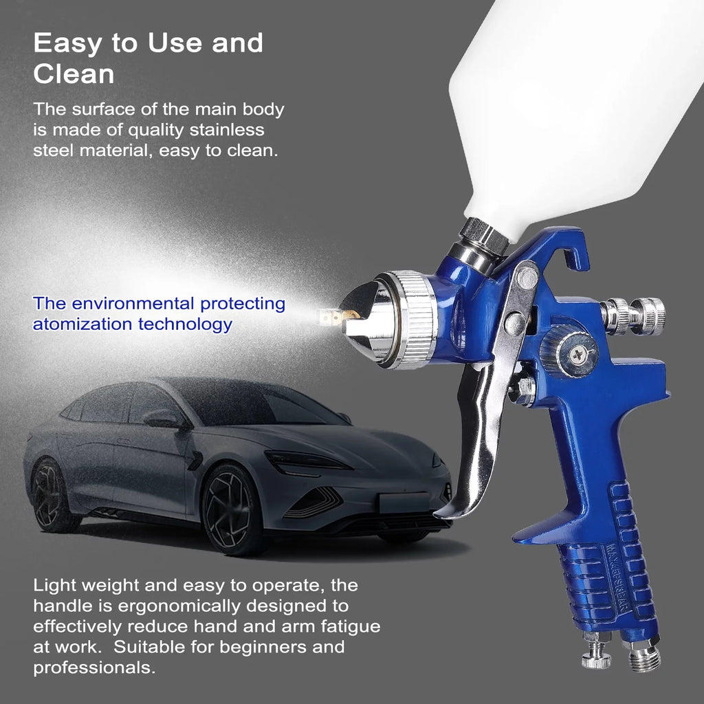 Pinnaco HVLP Car Paint Sizepraying Tool Sizeet, Large Capacity Air Sizeprayer, Sizetainless Sizeteel Airbrush Kit, Auto Paint Repairing Device