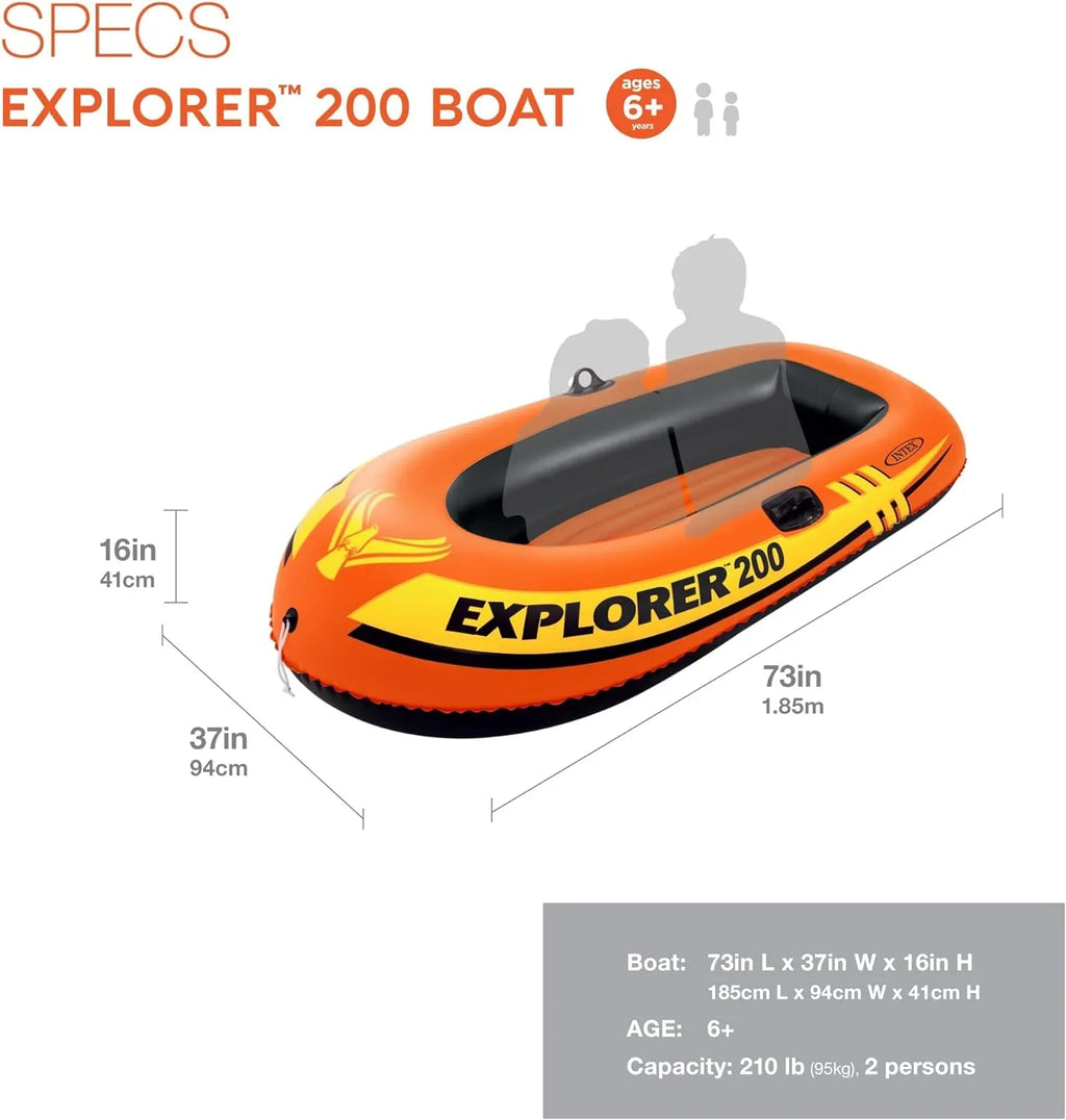 Intex Explorer 200, 2-Person Inflatable Boat