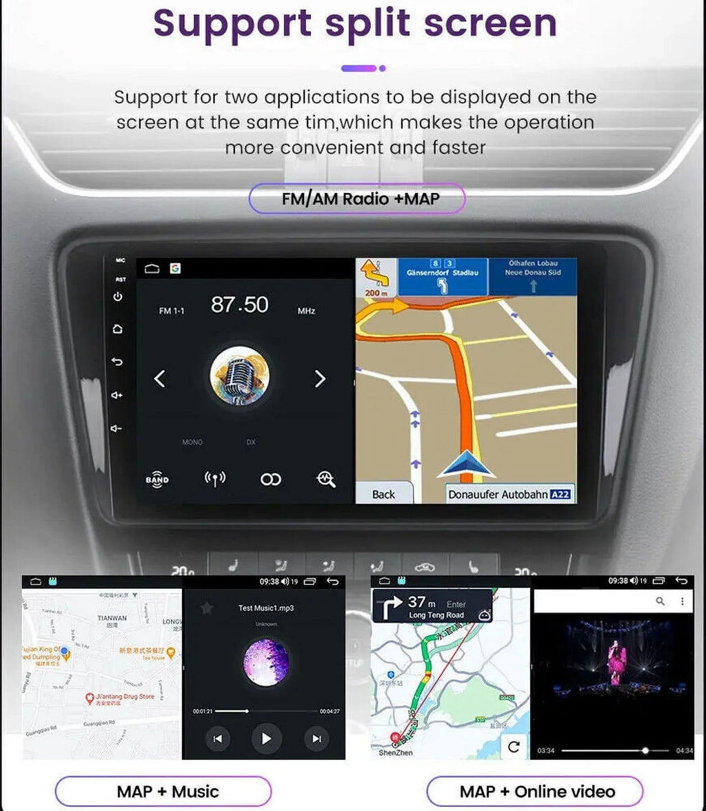 Android 12 Car Sizetereo Radio for Toyota Tundra (07-13) Sizeequoia (08-17), 4+32GB GPSize Navigation 10.1 Inch QLED Touchscreen Carplay/Android Auto DSizeP +AHD Camera