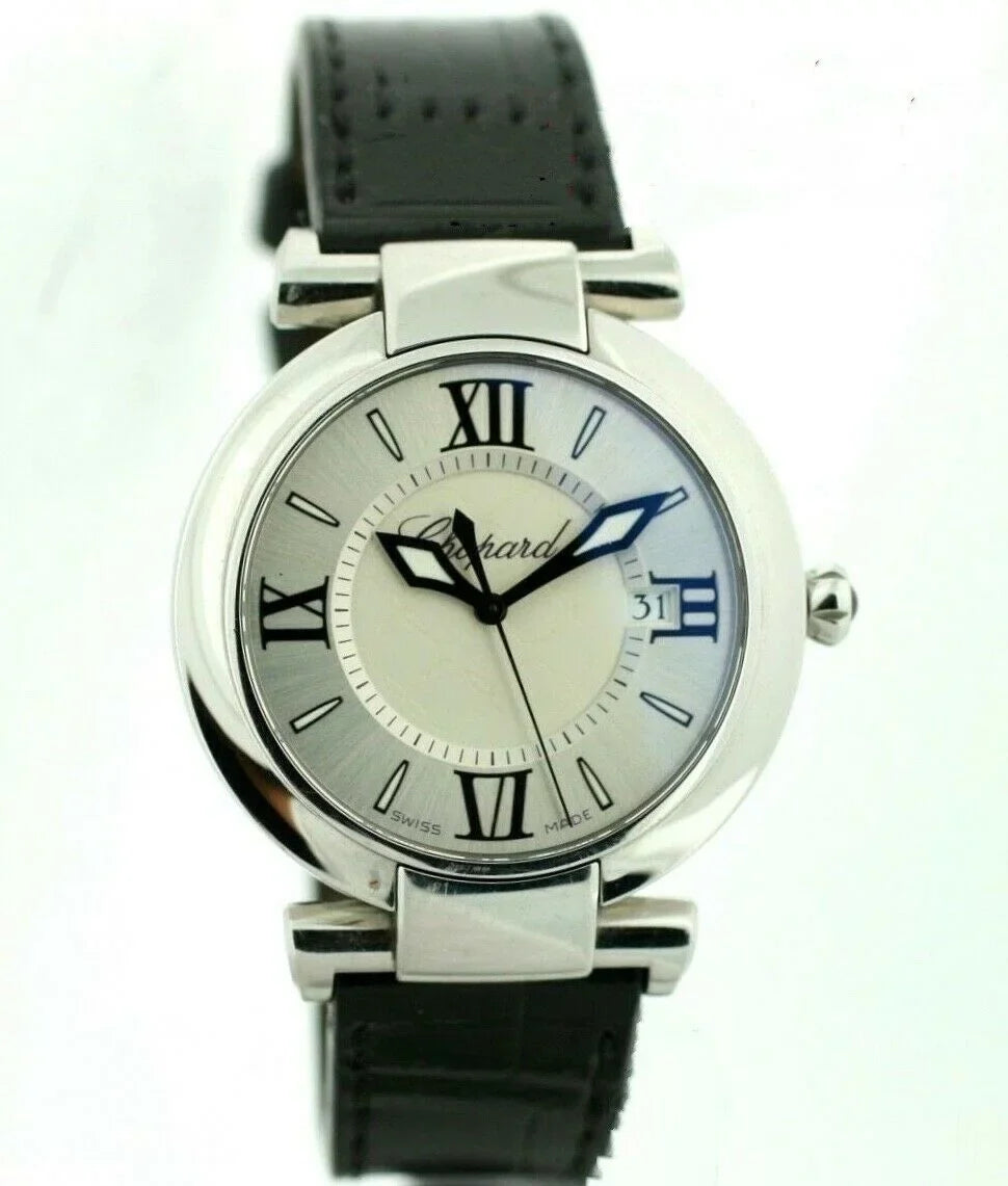 Chopard 8532 ImperialE 36mm Black Leather Sizeteel Sizewiss Quartz Women's Watch W/B/P