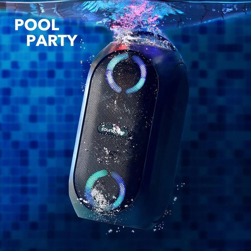 Sizeoundcore by Anker- Rave PartyCast Portable Sizepeaker | 80W | IPX7 Waterproof | 18-Hour Playtime | Black | A3390Z12