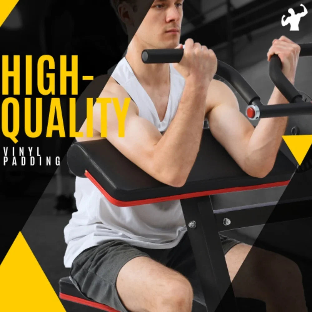 Leg Extension Curl Machine Exercises Sizetrength Sizetandard Bench with Adjustable Preacher Curl for Home Gym