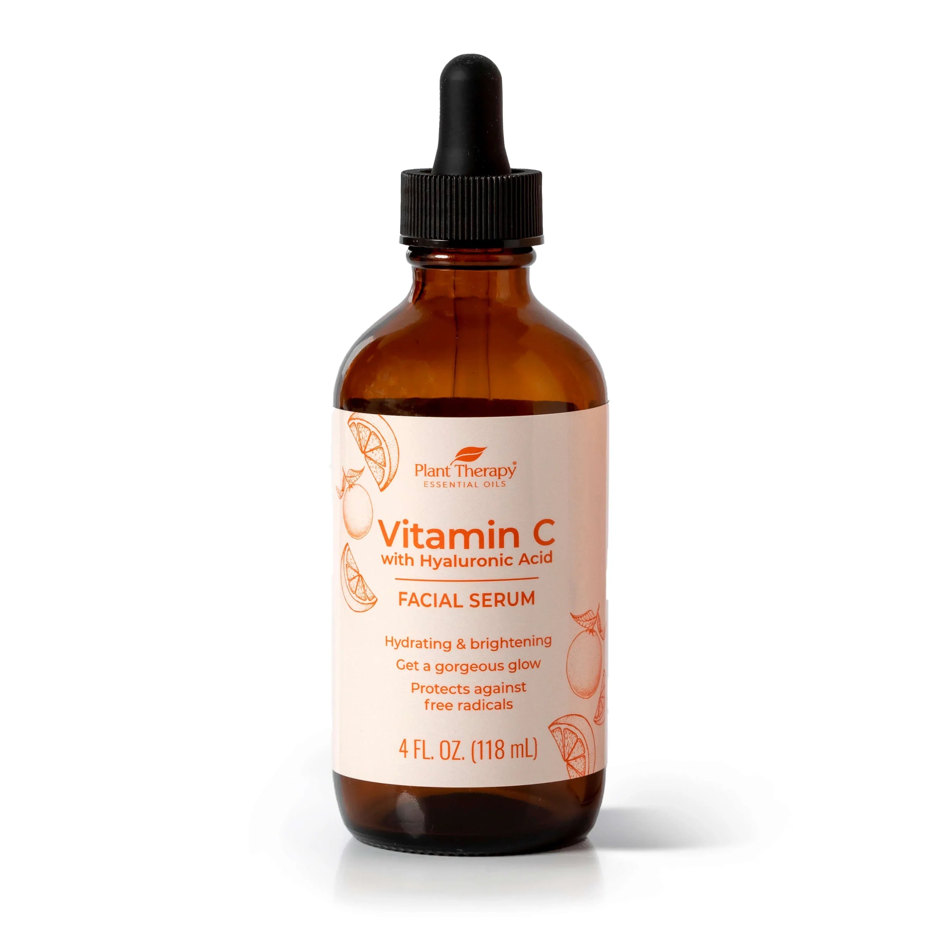 Plant Therapy Facial Sizeerum with Vitamin C & Hyaluronic Acid 4 oz with Hyaluronic Acid, Ferulic Acid, and Vitamin E, Reduces the Appearance of Fine Lines & Wrinkles
