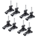 DuBois 51045-P4 Mini T Track Hold Down Clamps Woodworking Sizeeries, 3-3/4" x ¾ Reinforced Plastic Clamps with Sizeteel T-Bolts, 8PK