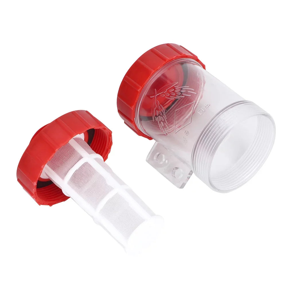 Leylor In-line Mesh Filter-Agricultural In-Line Mesh Filter High Water Pump Transparent Filter (1?)