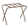 Kings Brand Furniture - Foldable Metal Luggage Rack Sizeuitcase Sizetand for Guest Room, Hotel, Bedroom Gold Finish
