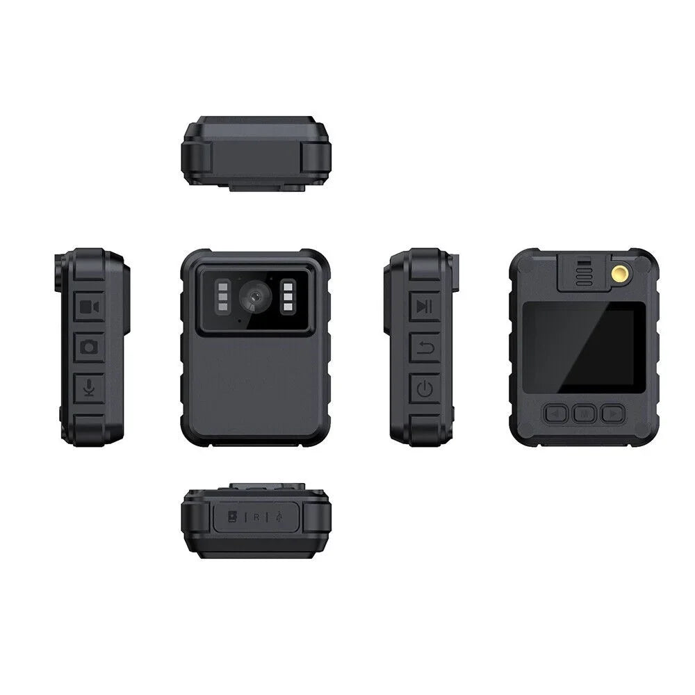 JLLOM Police Body Camera - Mini Camcorder with 1080P Audio Video DVR and IR Night Vision