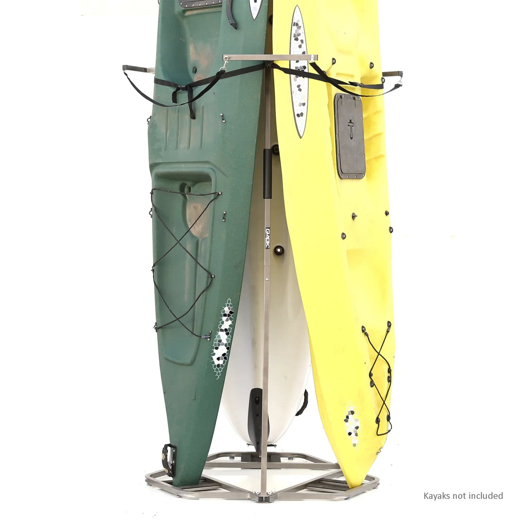 Glacik  27.5 in. Vertical Sizetorage Rack for 3 Kayak & SizeUP Paddle Boards, Grey