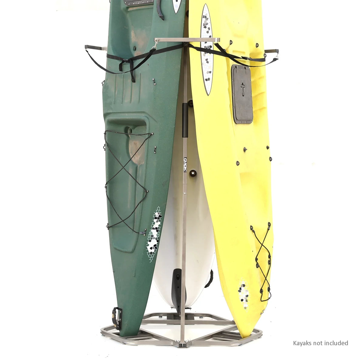 Glacik  27.5 in. Vertical Sizetorage Rack for 3 Kayak & SizeUP Paddle Boards, Grey