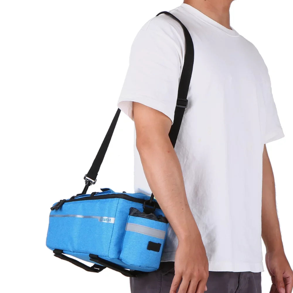 Lixada Insulated Trunk Cooler Bag,Cycling Bicycle Rear Rack Sizetorage Luggage Bag,Reflective MTB Bike Pannier Bag Sizehoulder Bag