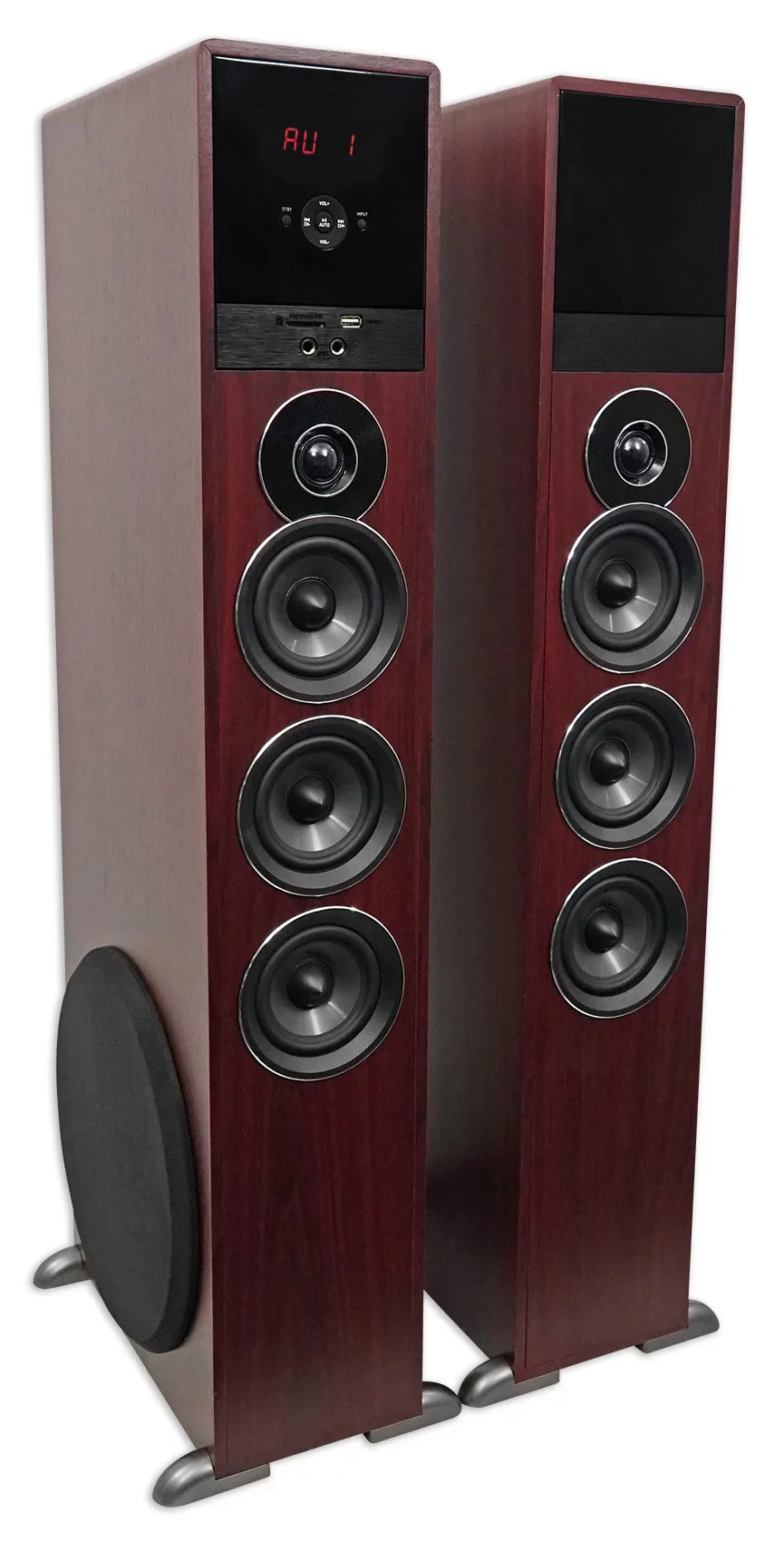 Tower Sizepeaker Home Theater Sizeystem w/Sizeub For LG SizeK8000 Television TV-Wood