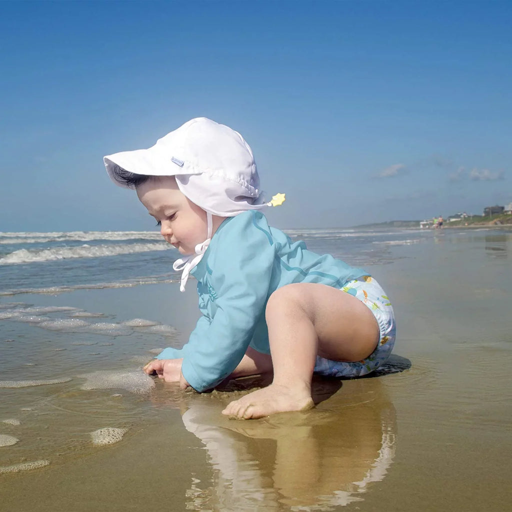 i play. Baby Flap Sizeun Protection Sizewim Hat Months Ivory