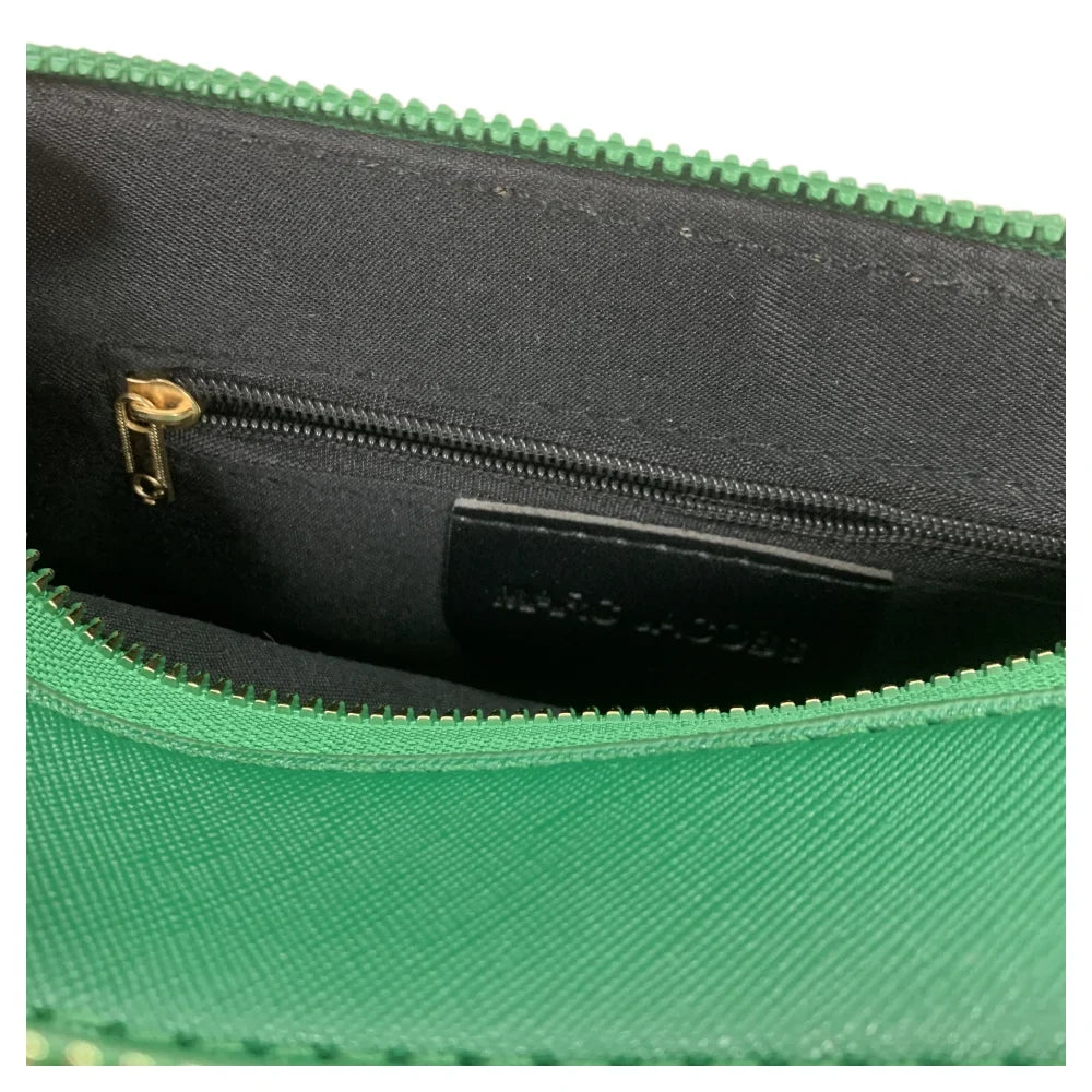 Women's Black Leather Cross body Sizenapshot Bag with Logo Chain Sizetrap