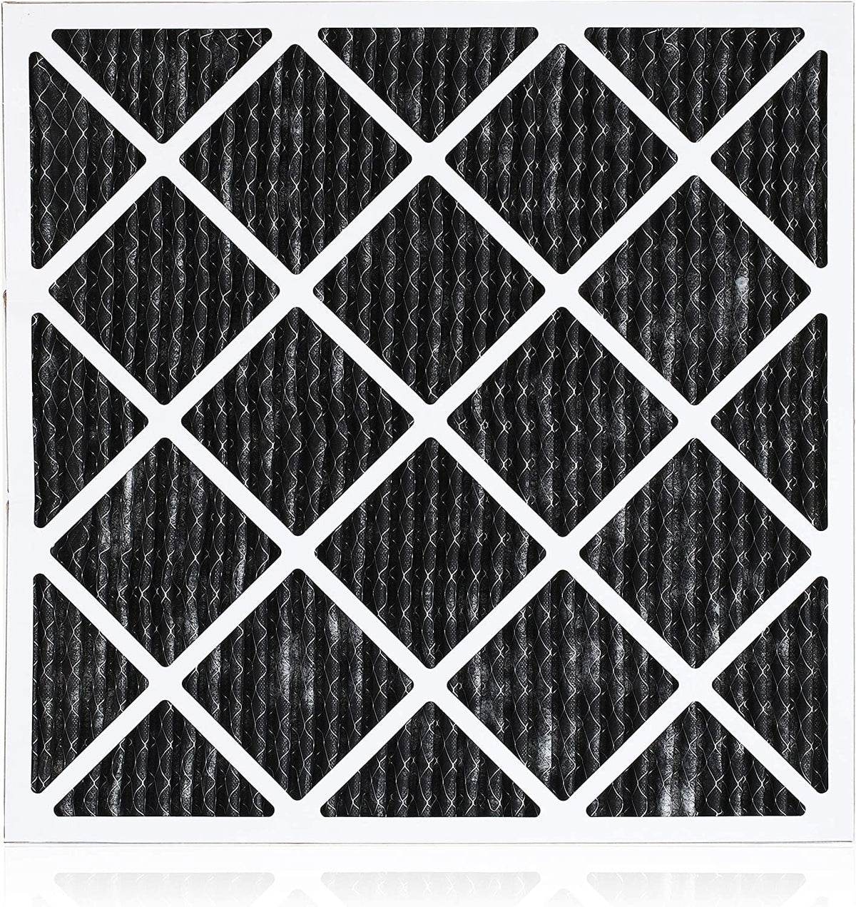 Filterbuy 18x18x1 MERV 8 Odor Eliminator Pleated HVAC AC Furnace Air Filters with Activated Carbon (3-Pack)