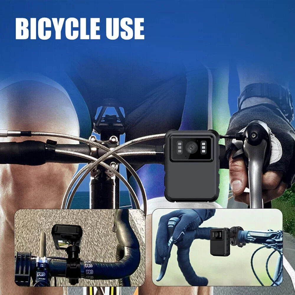 JLLOM Police Body Camera - Mini Camcorder with 1080P Audio Video DVR and IR Night Vision