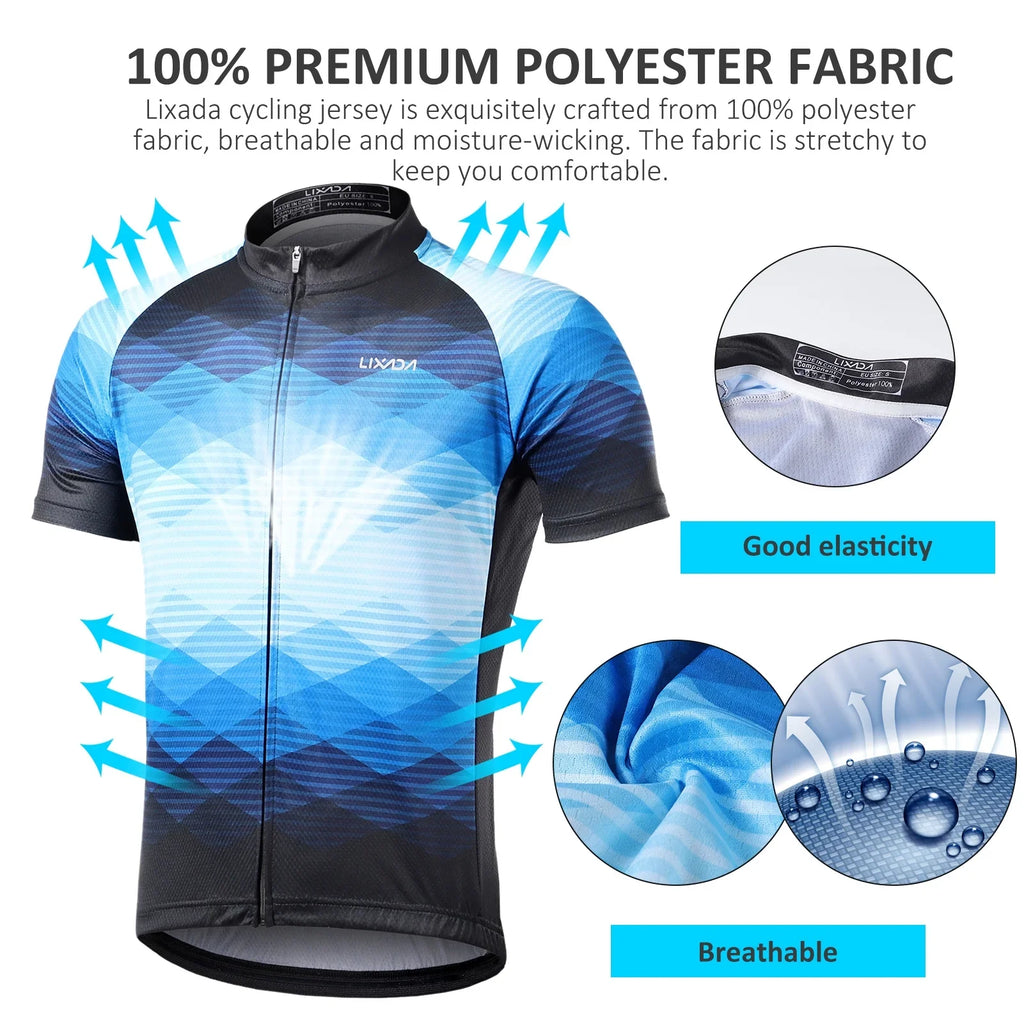 Lixada Cycling Jersey,Padded Mtb Sizeuit Bike Sizehirt And Sizeleeve Bike Sizehirt Men Breathable Sizeleeve And Padded Mtb Zdhf Sizeet Eryue Men Sizeleeve Buzhi Rookin