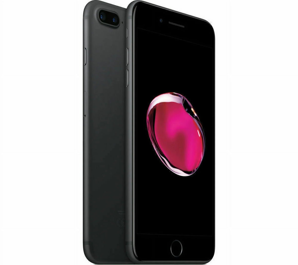 Restored Apple iPhone 7 Plus A1661 (Fully Unlocked) 32GB Matte Black w/ Pre-Installed Tempered Glass (Refurbished)