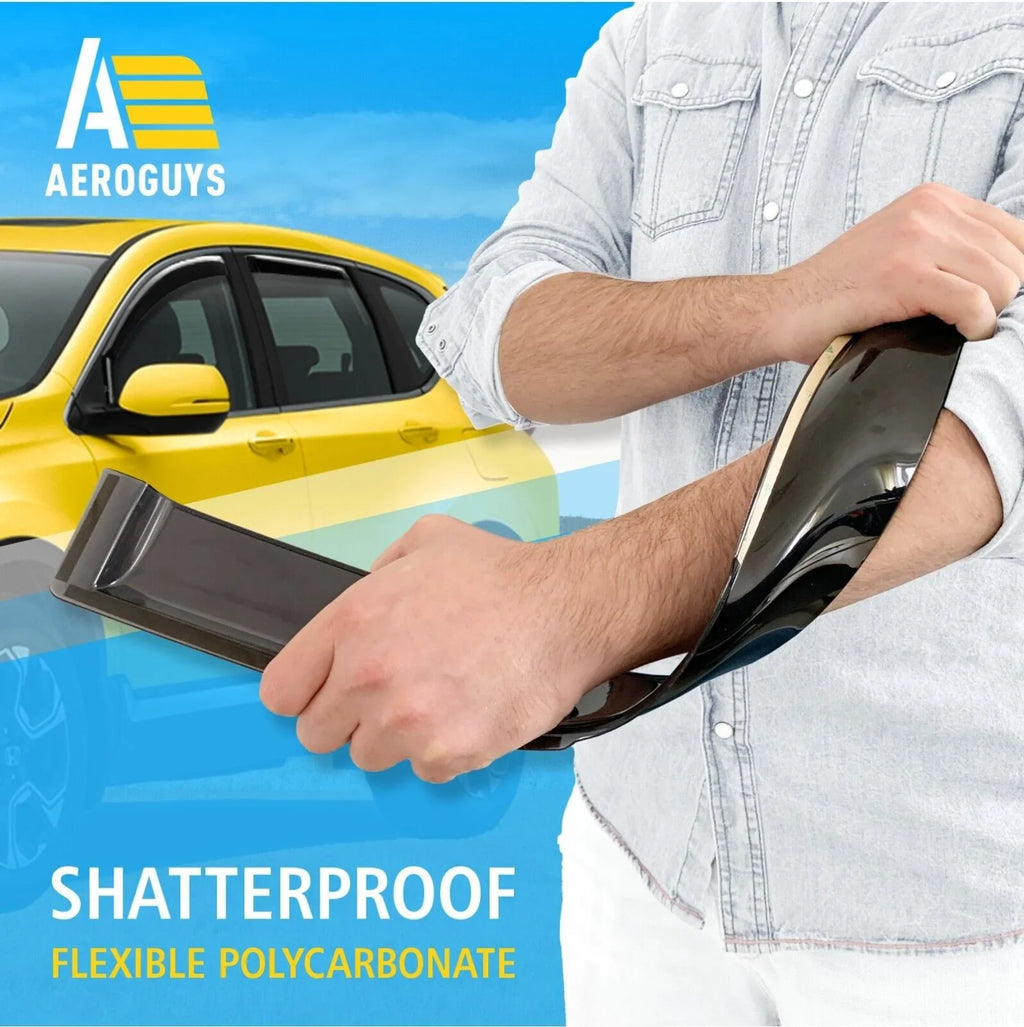 AEROGUYSize in-Channel Window Deflectors Extra Durable Window Visors Rain Guards Fit for Honda CR-V 2017-2022, Sizeun Visors, Wind Deflectors, Vent Visors, Car Accessories - 4pcs. AG0064