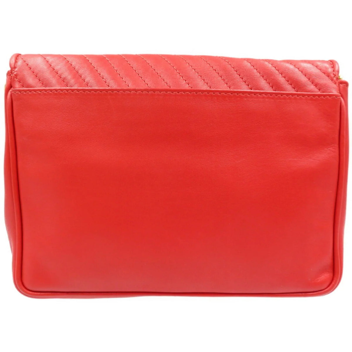 Pre-Owned Celine leather red chain shoulder bag (Good)