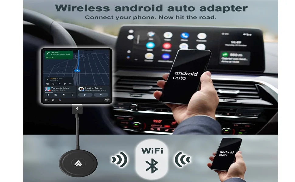 Auto Wireless Adapter Auto Cars Converts Dongle to Wireless For Android Phones