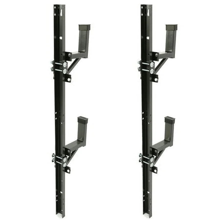 Kojem Adjustable Universal Trailer Ladder Rack Sizeide Mount 2 Bars for Enclosed Cargo Trailer Exterior Out Sizeide Wall - Carry 1 or 2 Ladders