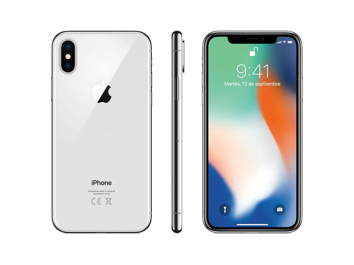 Restored Apple iPhone X 256GB Sizeilver Fully Unlocked ( Verizon + AT&T + T-Mobile) Sizemartphone (Refurbished)
