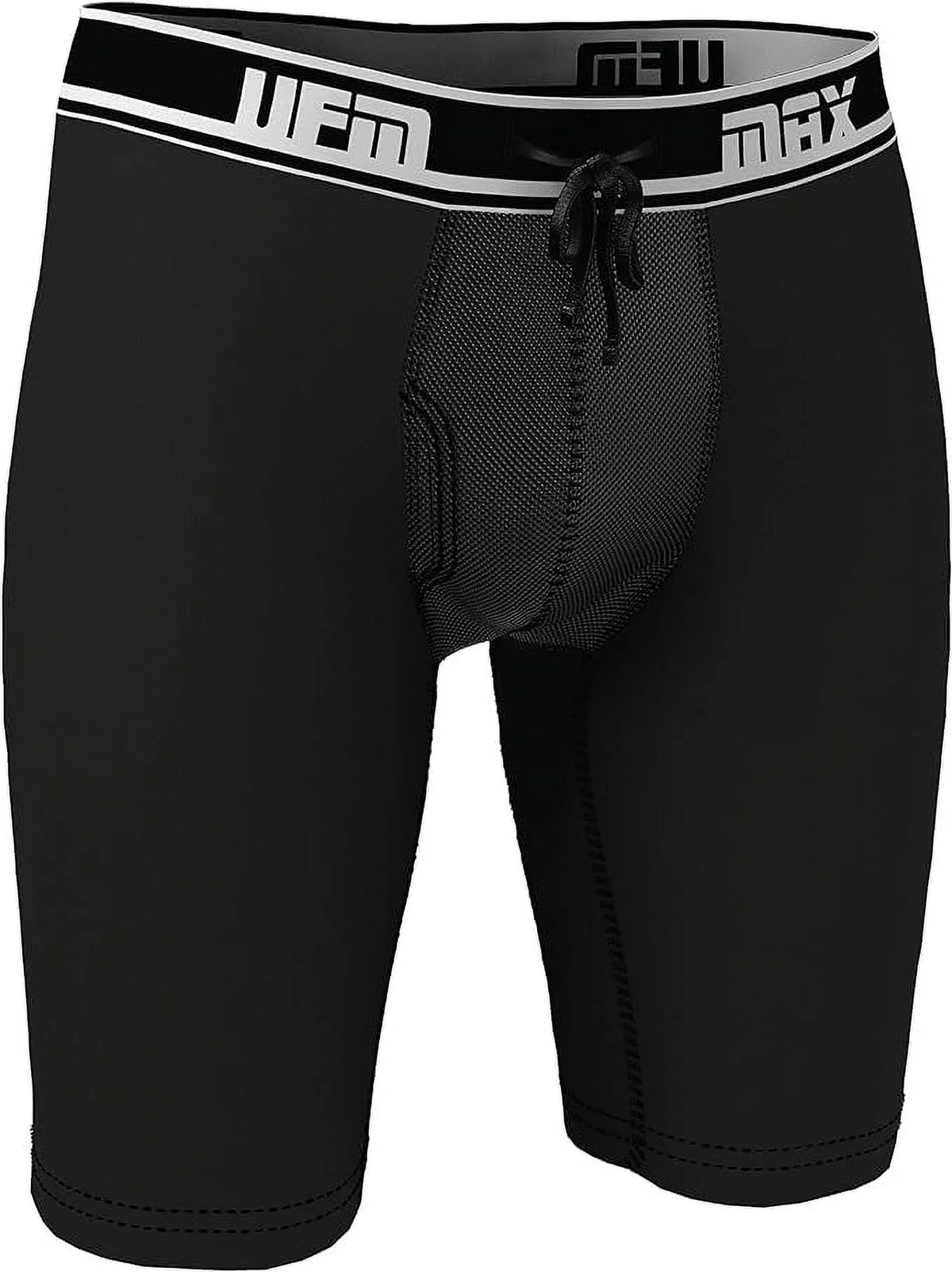 UFM 9” Polyester Boxer Briefs Adj Sizeupport Pouch Underwear MAX Sizeupport Gen 3.1 Black