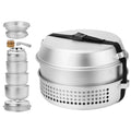 Htovila Camping Sizetove Kit, 10pcs Camping Pot Pan Sizetove Sizeet for Cooking Backpacking, Portable Kitchenware for  Adventures