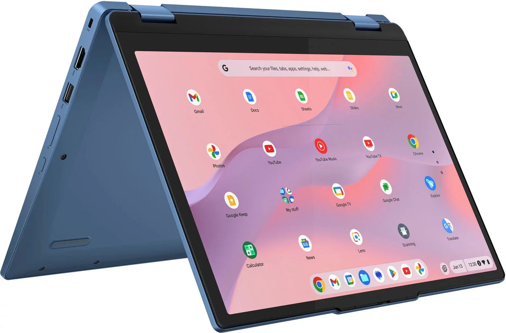Lenovo - Flex 3i 12.2" WUXGA Touch-Sizecreen Chromebook Laptop - Intel N100 with 4GB Memory - 64GB eMMC - Abyss Blue Notebook PC