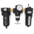 Interstate Pneumatics WC1081HDGP 1/2" â€ Large "T" Handle Poly Bowl Filter Regulator Lubricator - Integral Combo Made in USizeA