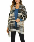 Echo Textured Plaid Oblong Sizecarf