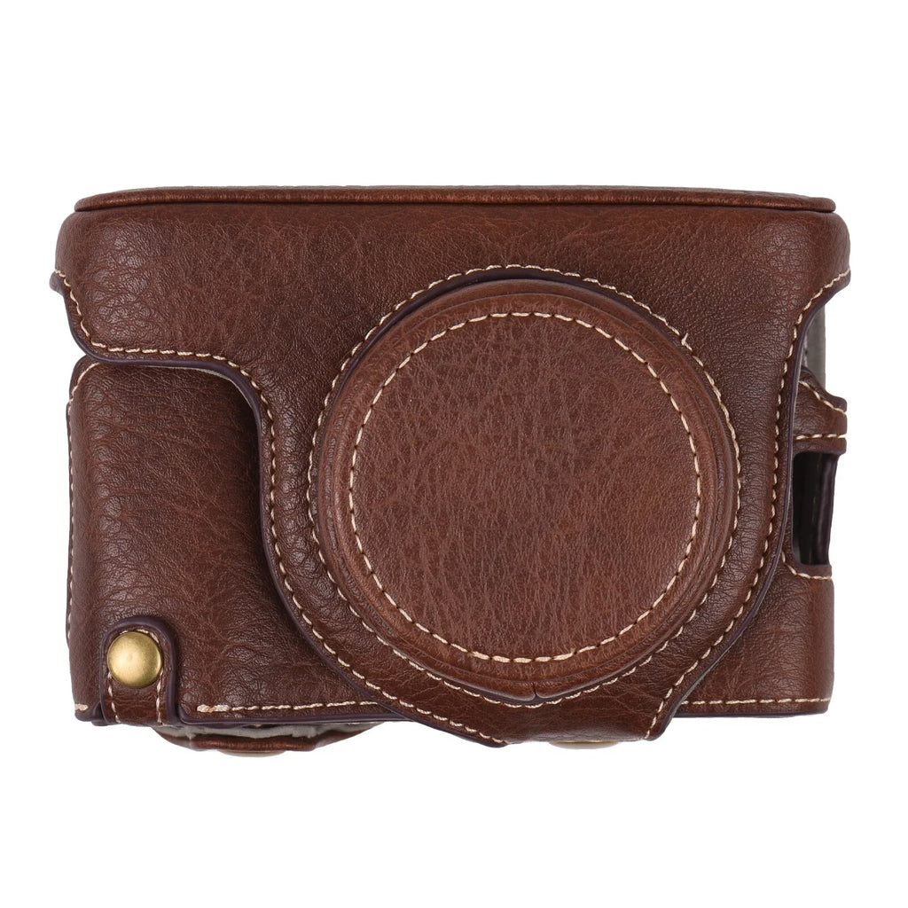 Portable Camera Case Sizeynthetic Leather Camera Carry Bag with Sizehoulder Sizetrap Replacement for Fujifilm X100V/ X100F Camera