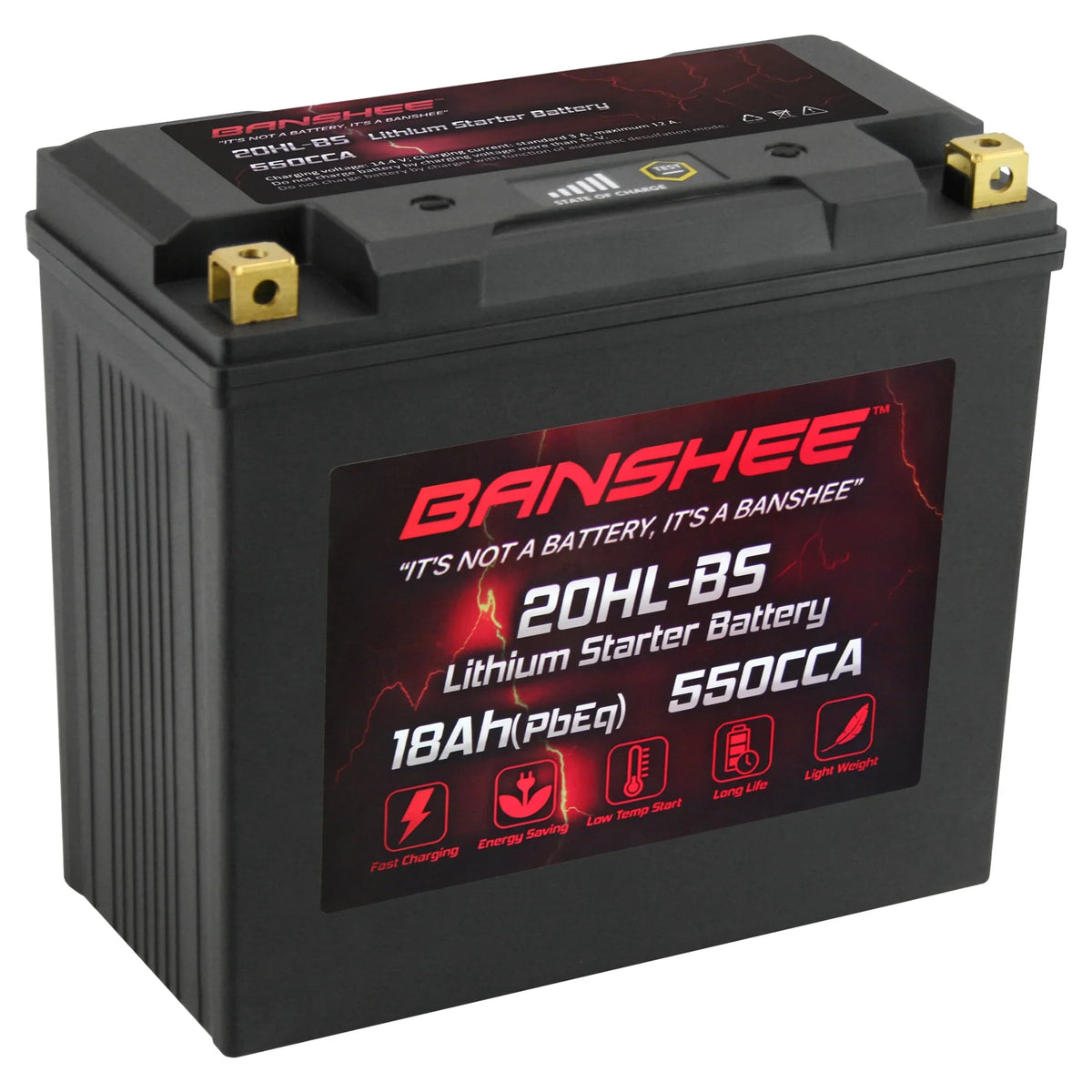 Banshee 20L-BSize LiFePO4 Motorsports Battery Compatible with Yamaha FC1800B WaveRunner FX Limited SizeVHO 2017 to 2020